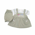 Baby Girls “Gone to the Beach” Dress Set with Inner Tee & Shorts  134