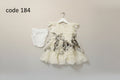 Baby Girls Floral Layered Party Dress with Inner Shorts – 2-Piece Set.184.