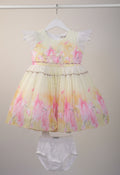 Girls Floral Party Dress with Bloomers Set 207