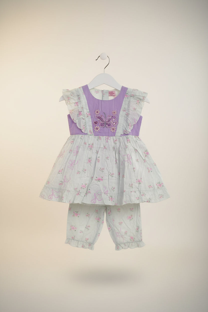 Girls Floral Dress Set 56