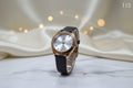 LW 112 Titan Elegant Rose Gold Ladies Leather Strap Watch