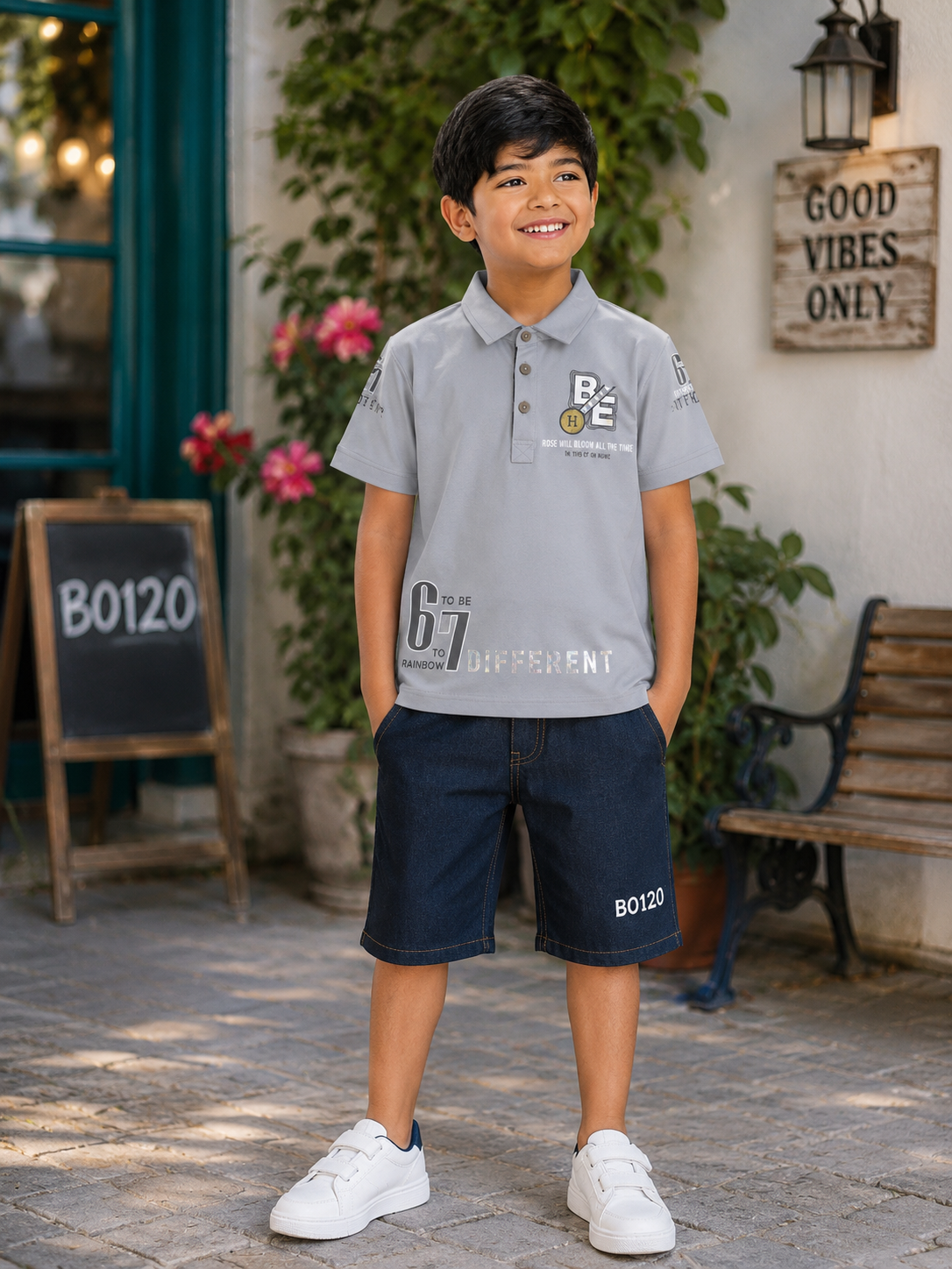 Boys Premium Graphic Polo T-Shirt – BO120