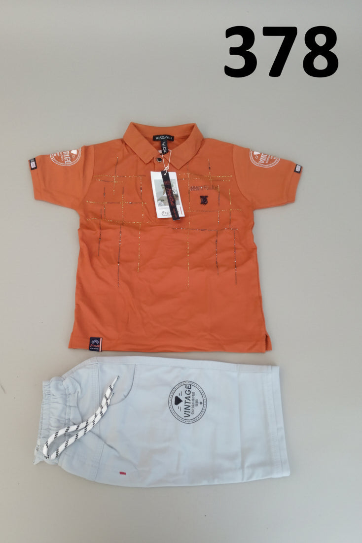 Boys Premium Polo T-Shirt & Soft Cotton Pant Set...378..