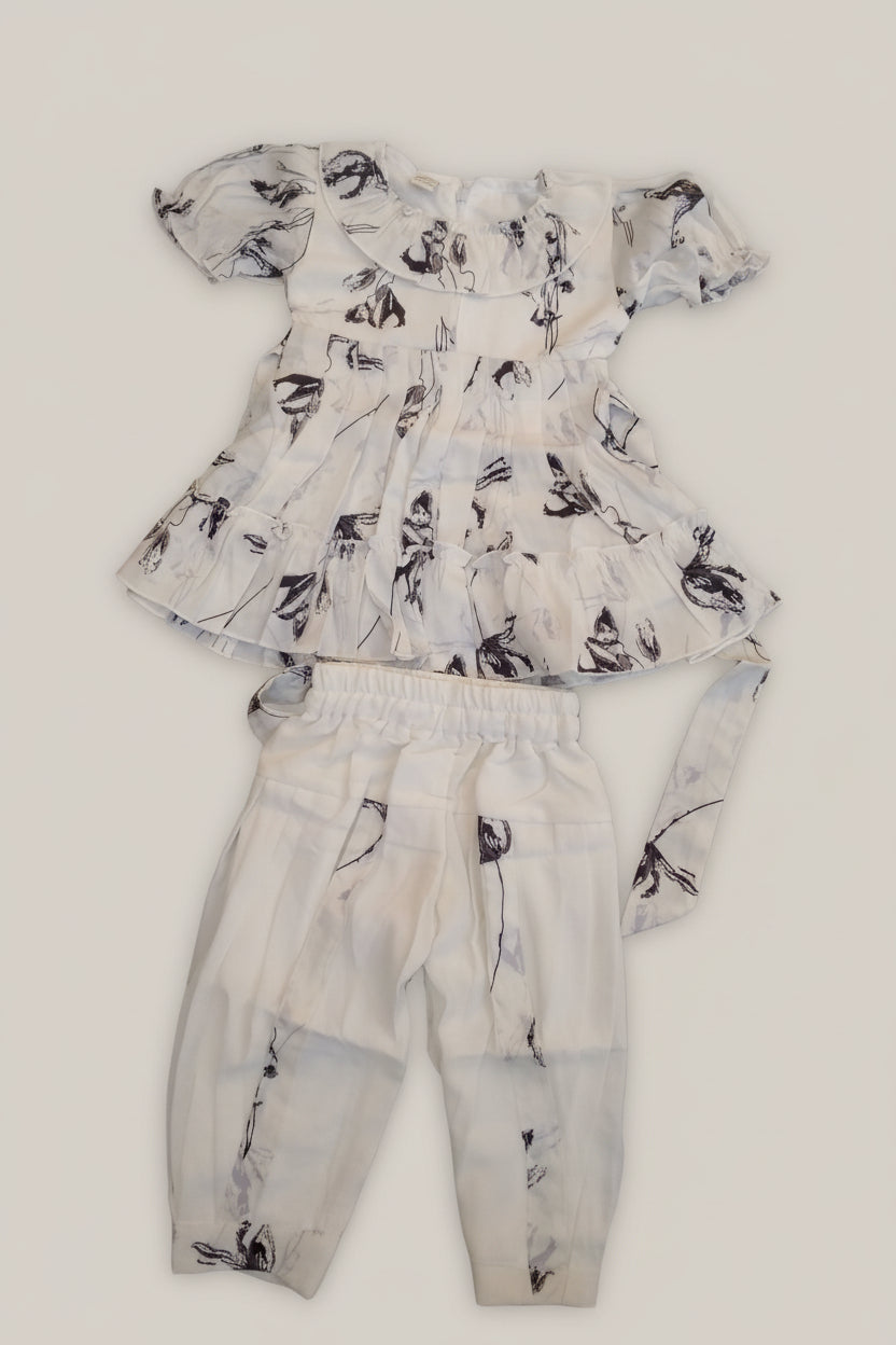 Girls Printed Top & Pant Set A81