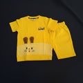 Kids “I’m Smart” Cartoon Printed T-Shirt & Shorts Set 328