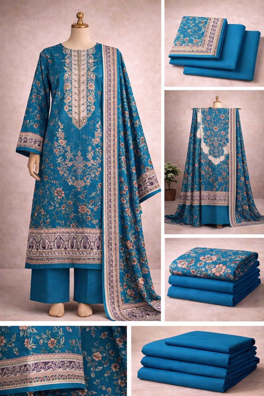 Premium Digital Printed Three Piece Lawn Suit 1152