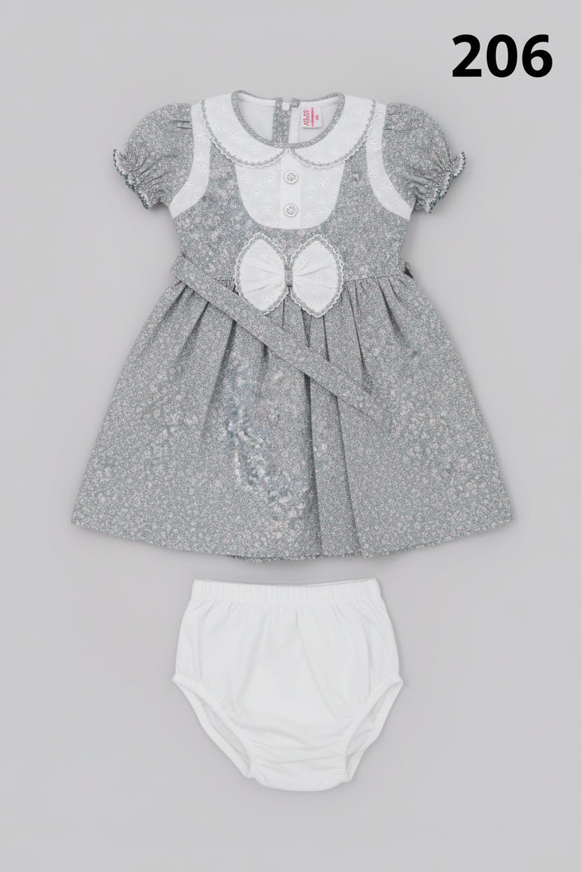 Premium Baby Girls Floral Dress Set (Top + Bloomer)206