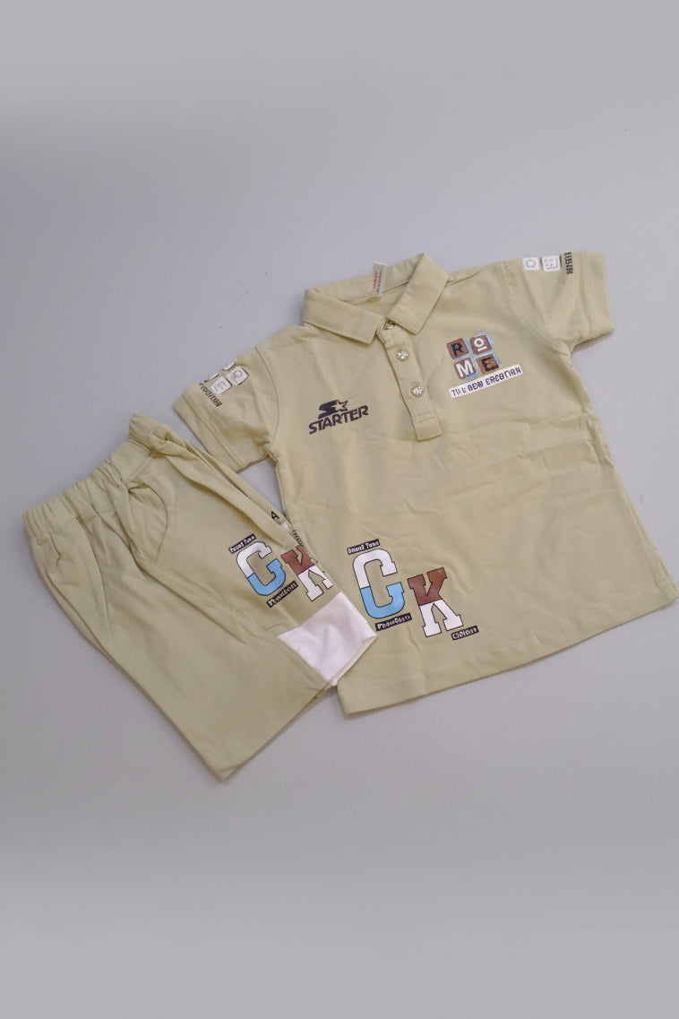 Kids Premium Polo Co-Ord Set – Starter Graphic Design 287