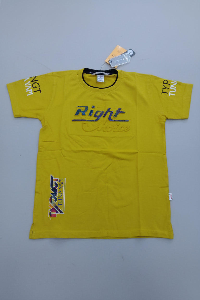 Boys “Right Choice” Graphic T-Shirt – Premium Casual Cotton Tee..308..
