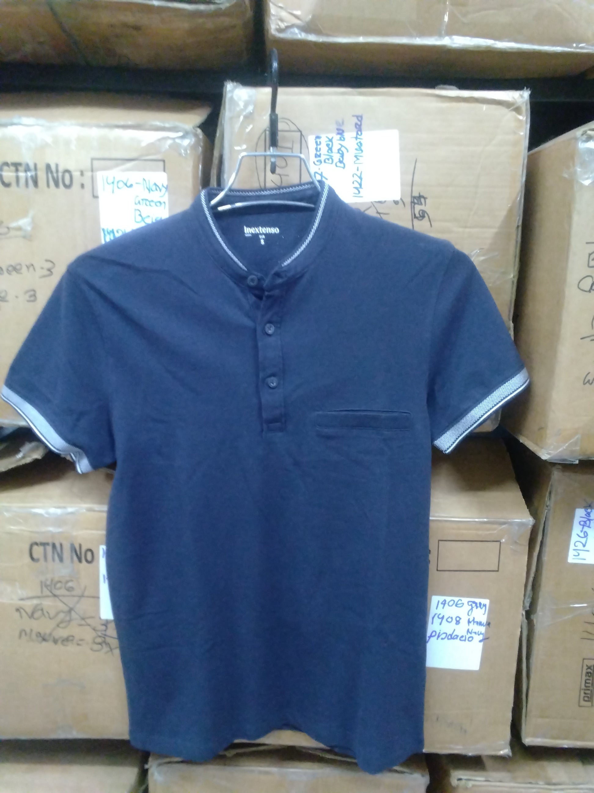 GATSBY Mens Polo T-shirt New Inextenso Navy 991