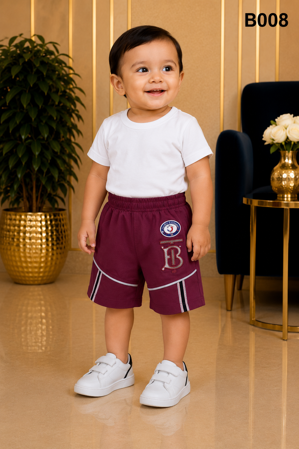 Elite Stripe Kids Shorts Collection-BO08