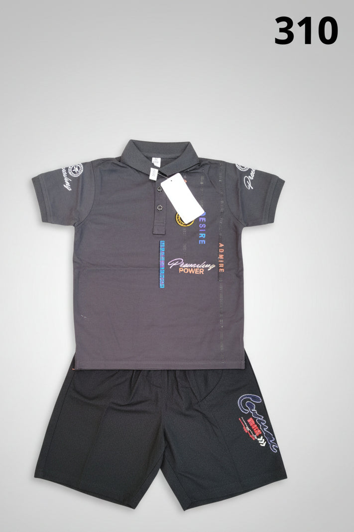 Boys Premium Polo T-Shirt & Casual Pant Set – “Prevailing Power” Edition..310.