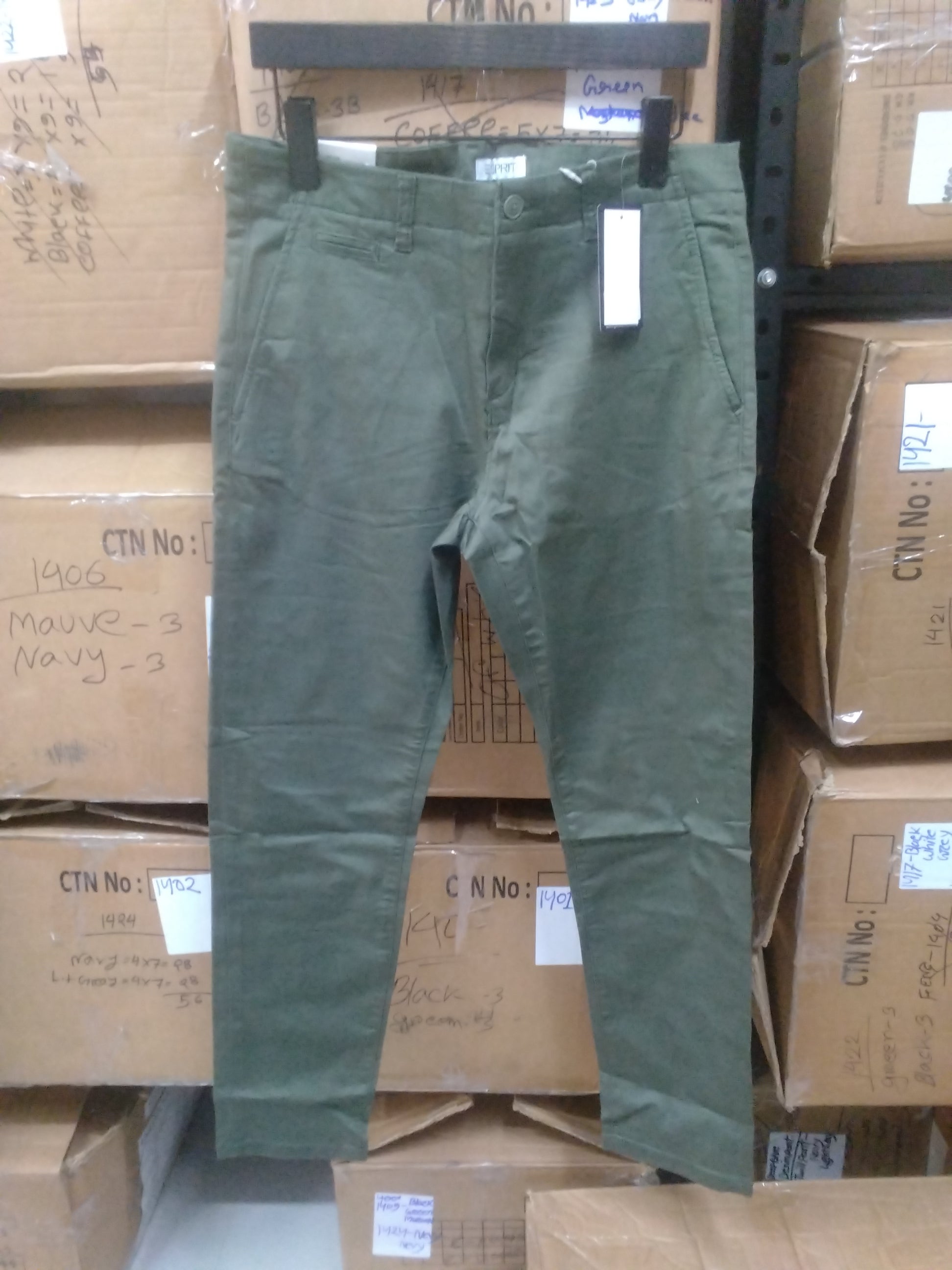 GATSBY Mens Twill Pant Esprit Green 4058