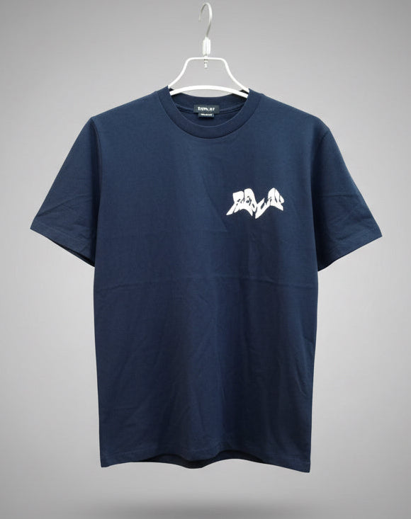 Mens Premium Navy Blue T-SHIRT 077