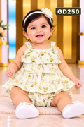 GD250 Baby Girls Floral Ruffle Top & Bloomer Set