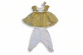 Baby Girls Peach Tulle Dress Set with Leggings 259