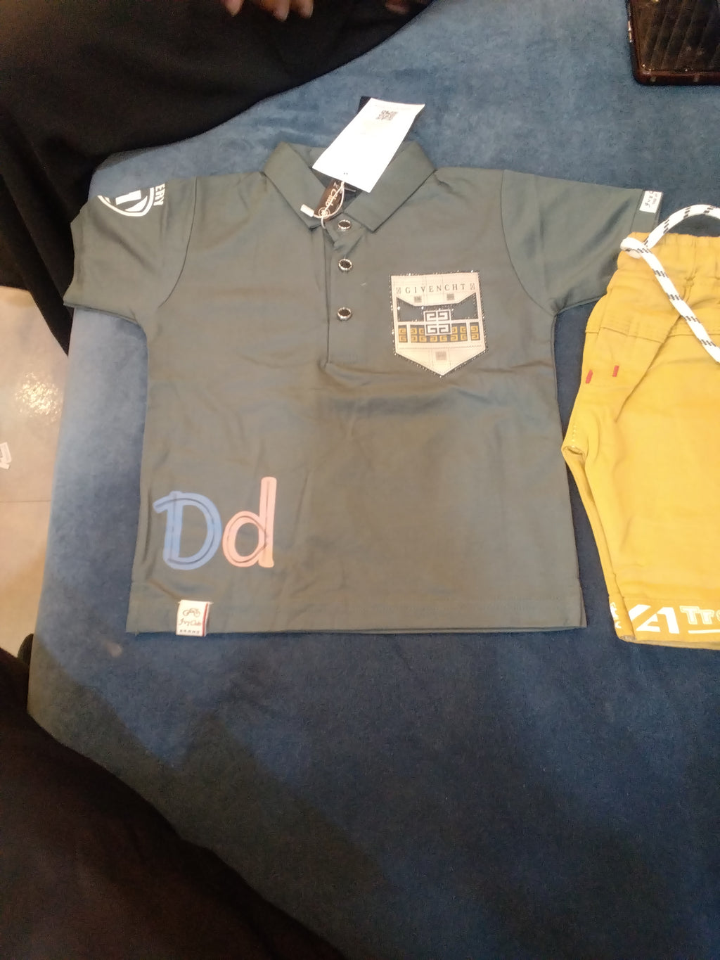 Boys Polo T-Shirt with Chest Pocket Patch Design 359