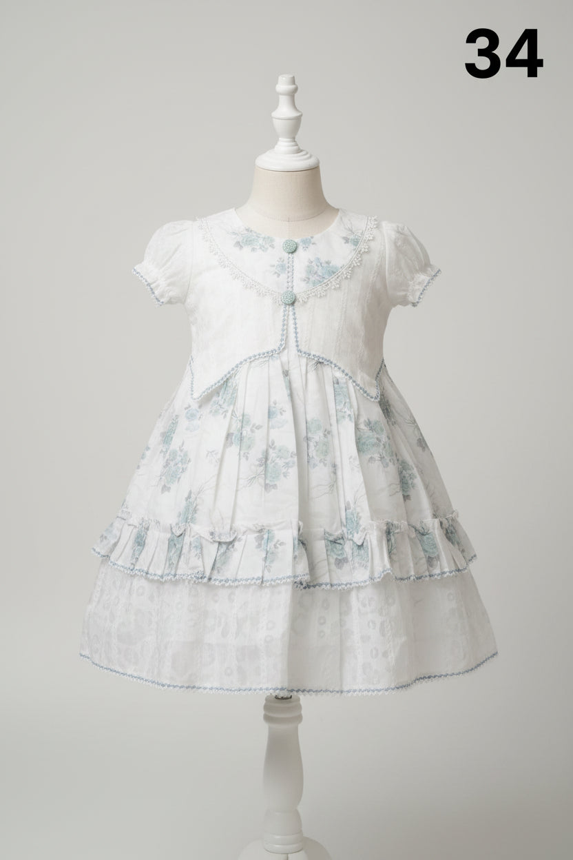 Girls Premium Floral Party Dress 34