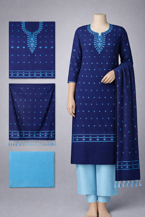 Half Silk Three Piece ST23