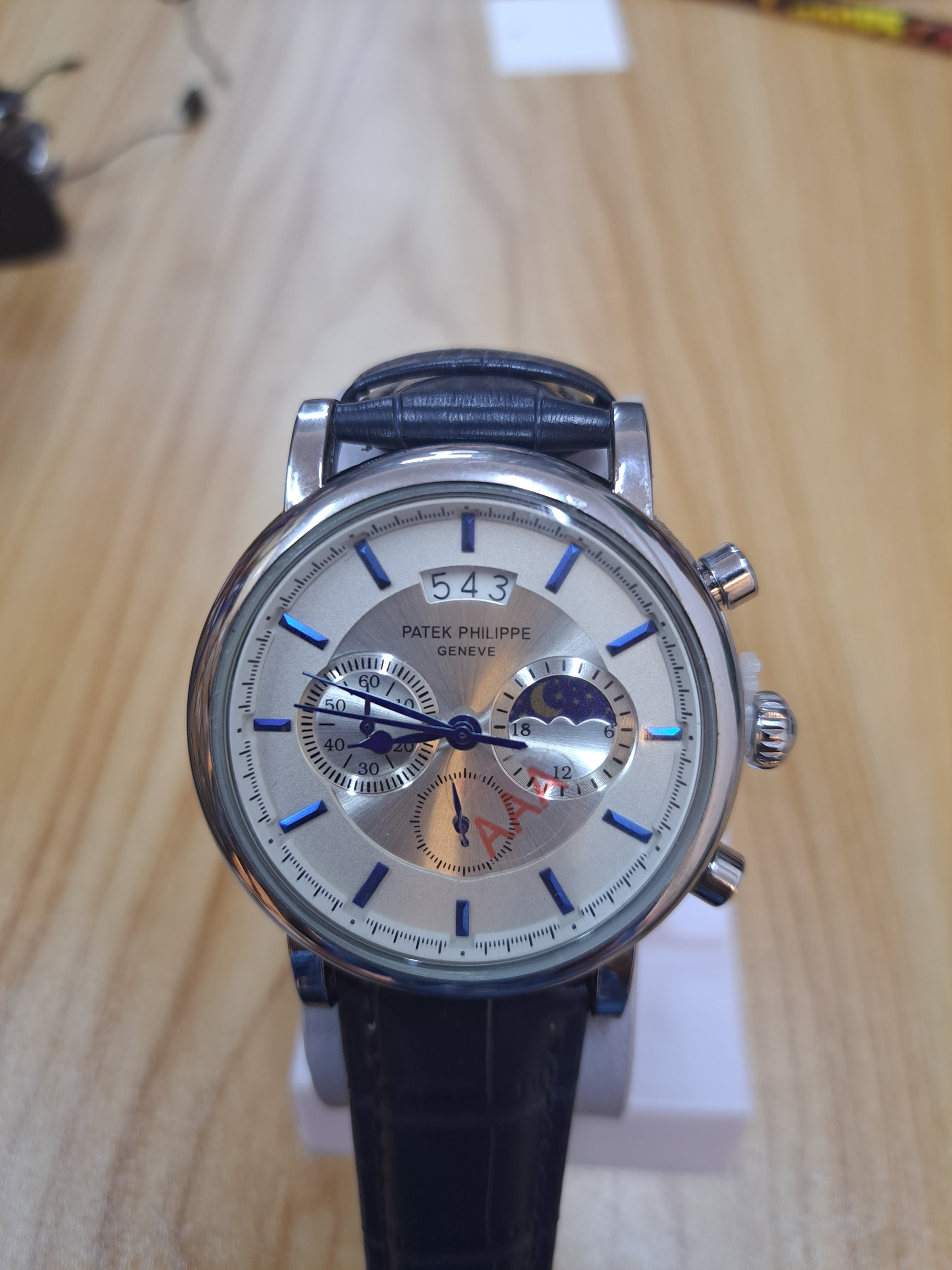 PP99 Multifunction Leather Strap Watch