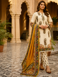 Luxury Digital Printed Lawn Three Piece Set -C516