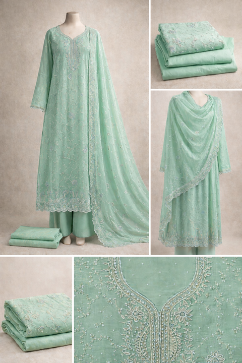 Premium Embroidered Stone-Work Ethnic Kurti  1080