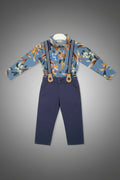 GATSBY Baby Formal Suspender Set – Printed Shirt with Bow Tie MIXED-5 955
