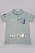 Boys Premium Polo T-Shirt – Victory Graphic Print (Kids Collection) 303