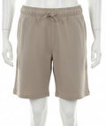 Men’s Charcoal Casual Knit Shorts with Drawstring 2309