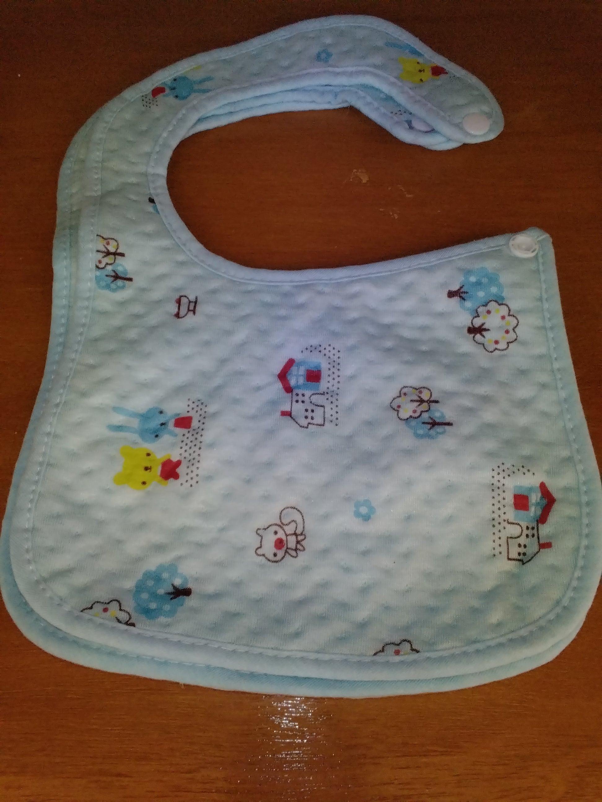 Waterproof Silicone Food Catcher Bibs & Soft Cotton Drool Bibs Set