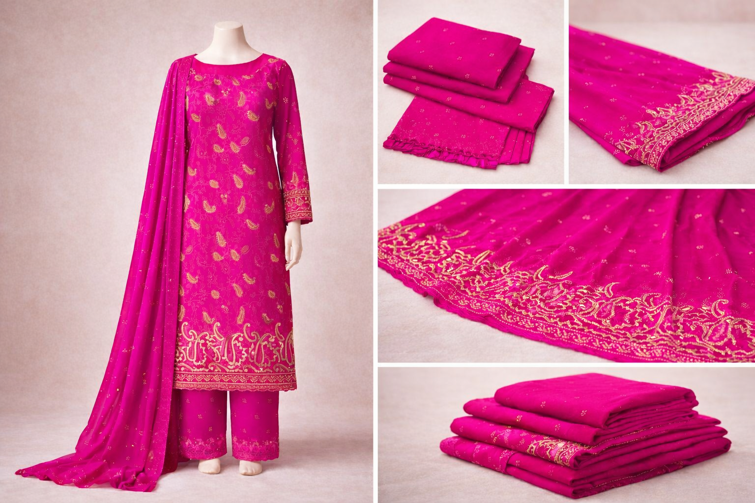 Premium Stone Work Embroidered Salwar Kameez Set 1088