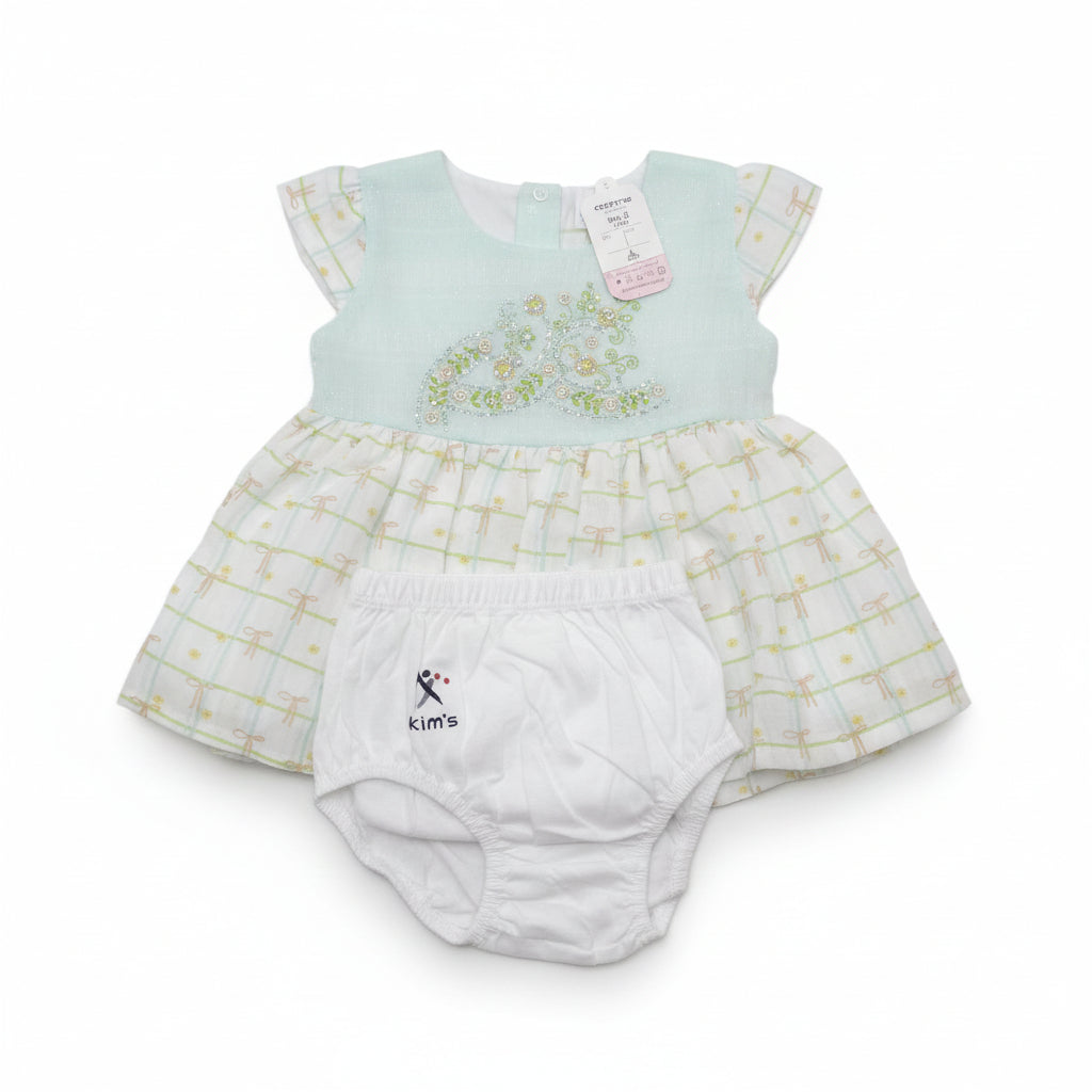 Baby Girls Elegant Embroidered Dress 249