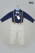 GATSBY Baby Formal Suspender Set – Printed Shirt with Bow Tie MIXED-2 952