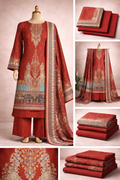 Premium Floral Printed Lawn Three Piece Suit Set 1148