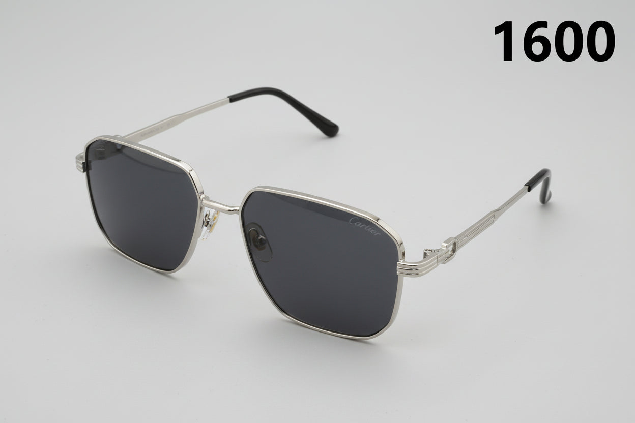 Classic Matte Square Frame Sunglasses 1600