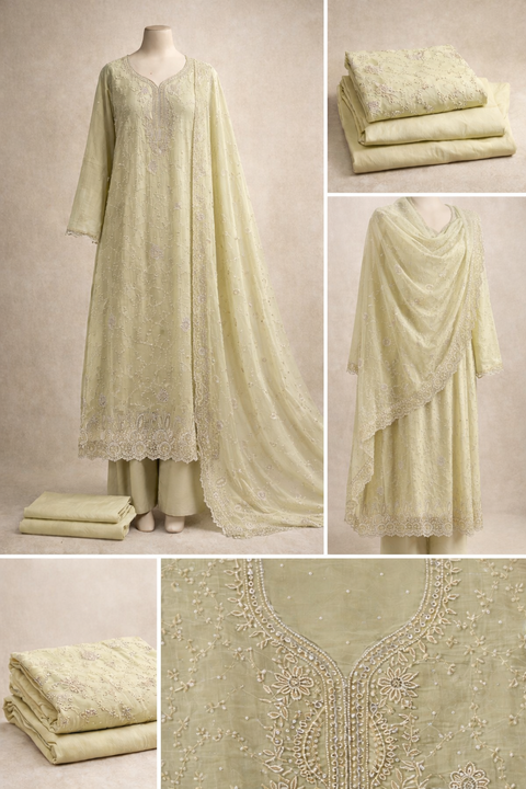 Premium Embroidered Stone-Work Ethnic Kurti 1081