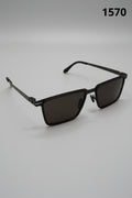 Classic Matte Square Frame Sunglasses 1570