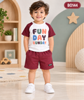 Premium Boys  Graphic T-Shirt & Shorts Set-BO144