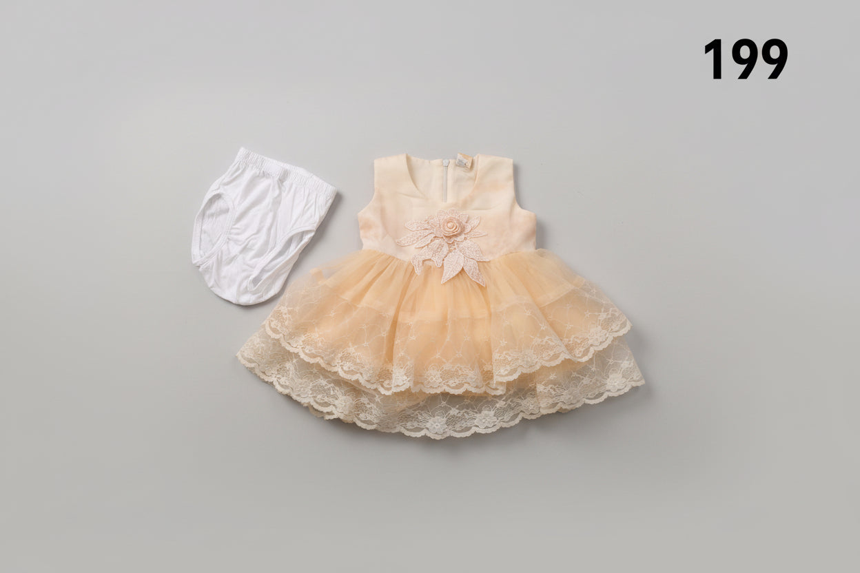 Girls Party Dress Set with Bloomers 199