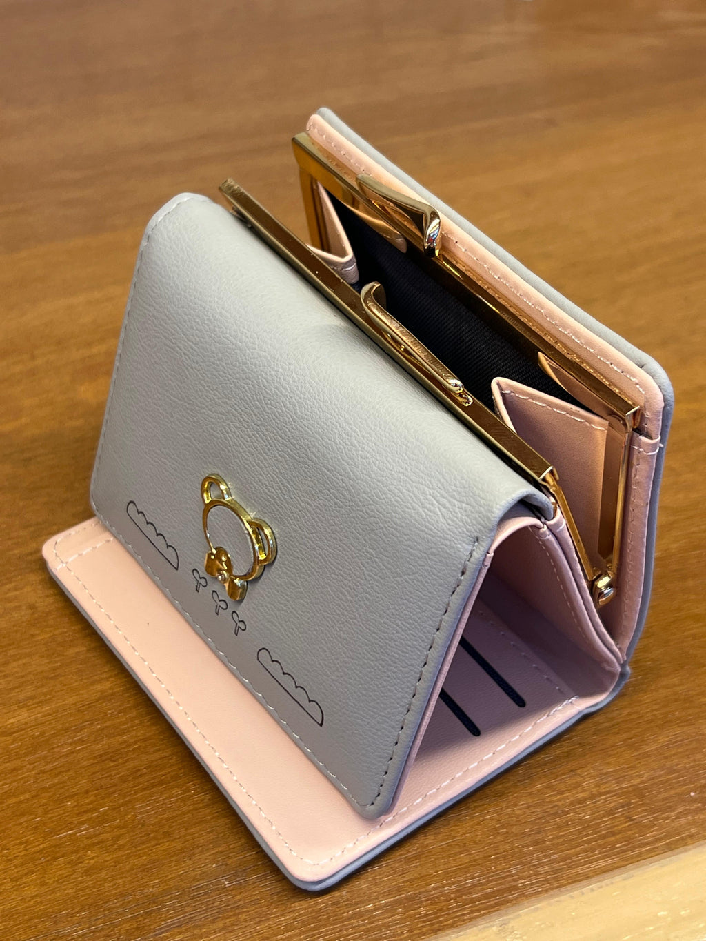 Cute Bear Lock Mini Wallet for Women