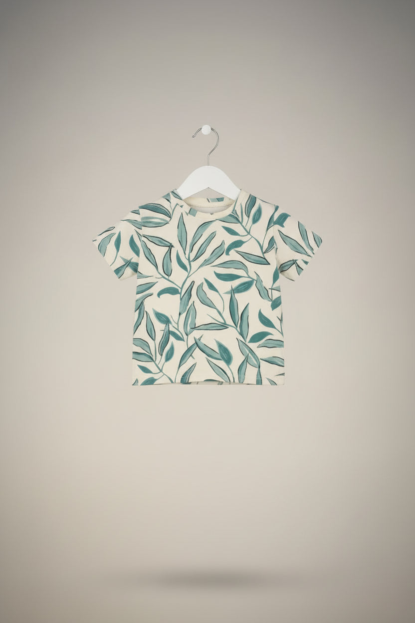 Girls  Floral Graphic Casual T- Shirt Dress 2104