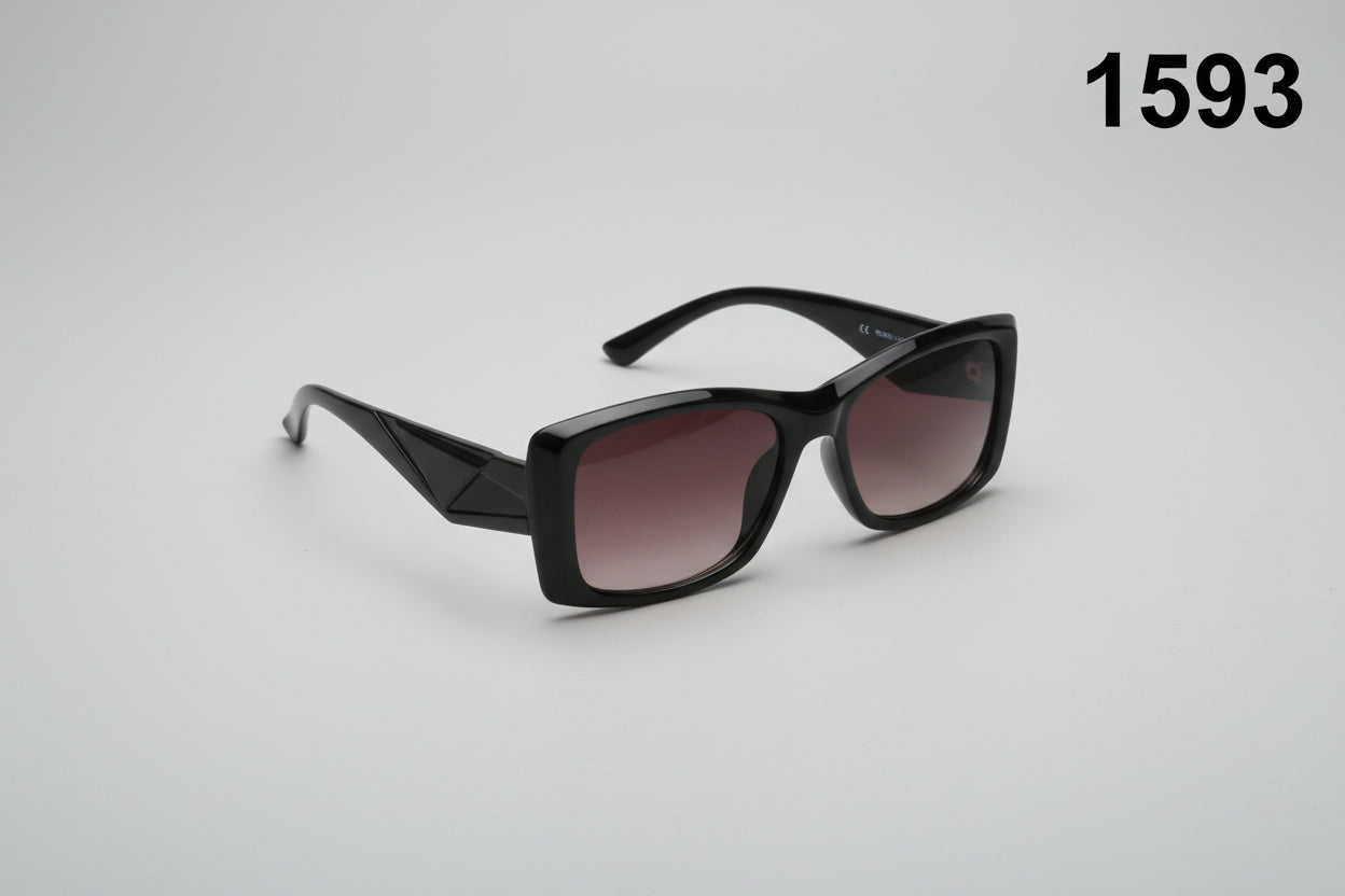 Classic Matte Square Frame Sunglasses 1593