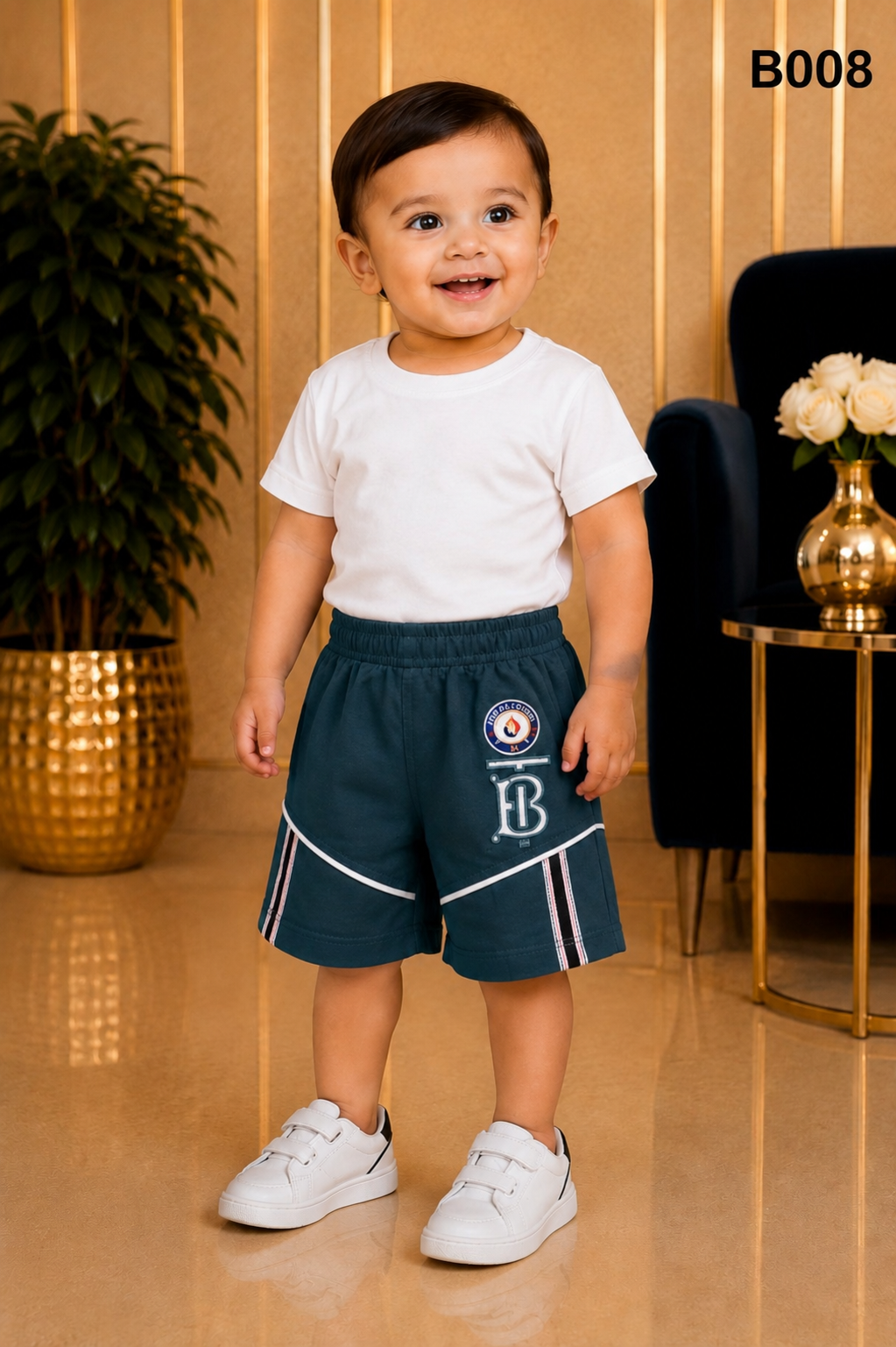 Elite Stripe Kids Shorts Collection-BO08