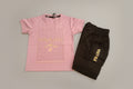 Girls PRADA Glitter Print T-Shirt & Cargo Pant Set 278