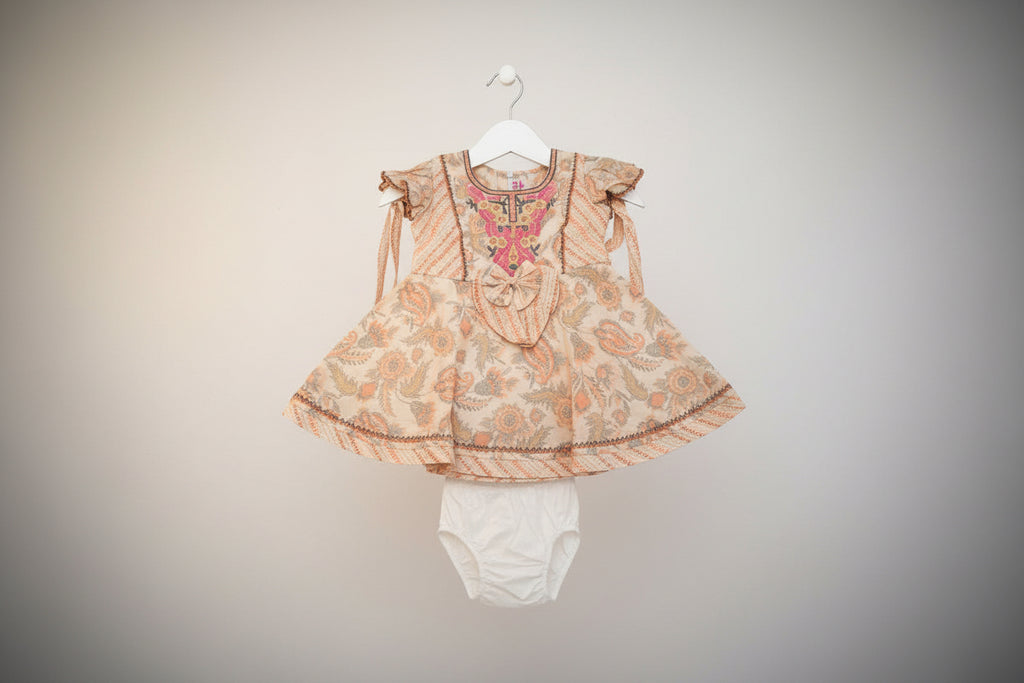 Baby Girls Floral Frock Dress Set with Bloomers (Pack of Variants) 339