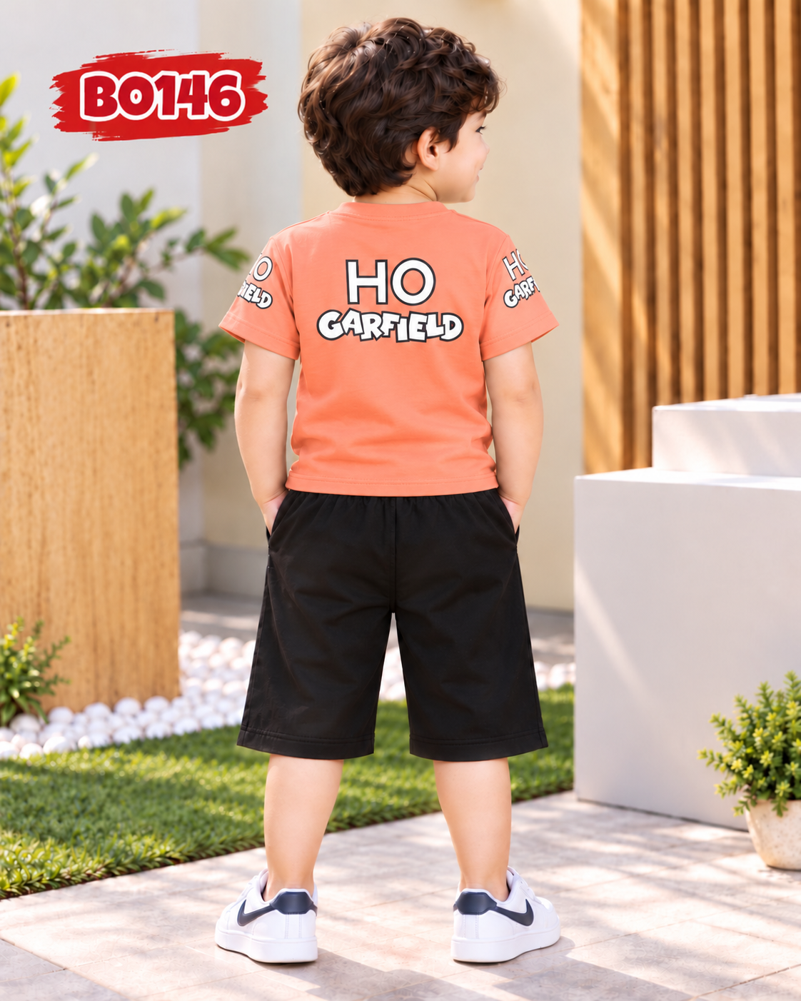Premium Boys  Graphic T-Shirt & Shorts Set-BO146