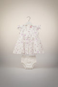 Girls Floral Dress with Bloomers Set 080