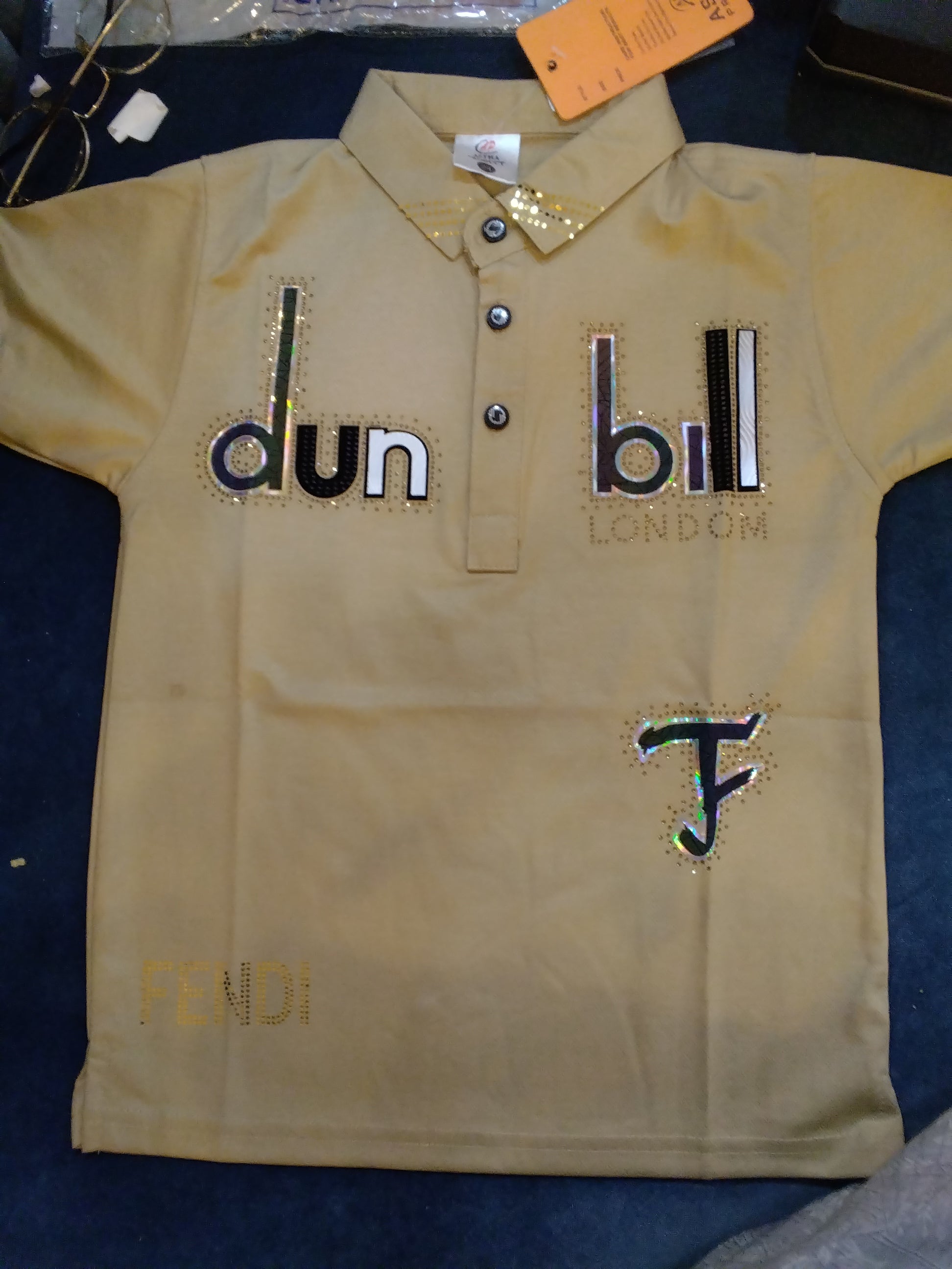 Kids Premium Polo T-Shirt – Dun Bill Printed Design 246