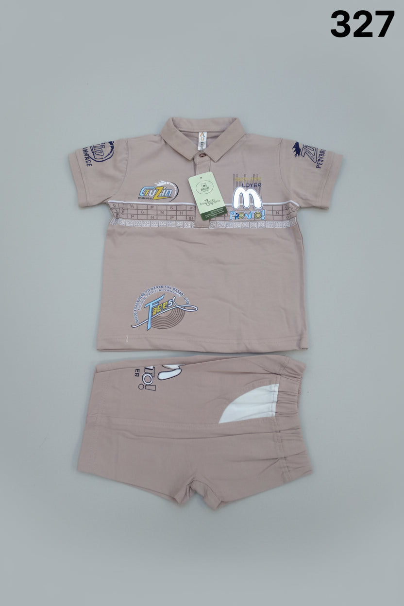 Boys Premium Polo T-Shirt & Shorts Set – Cruzin Pronto Edition..327..