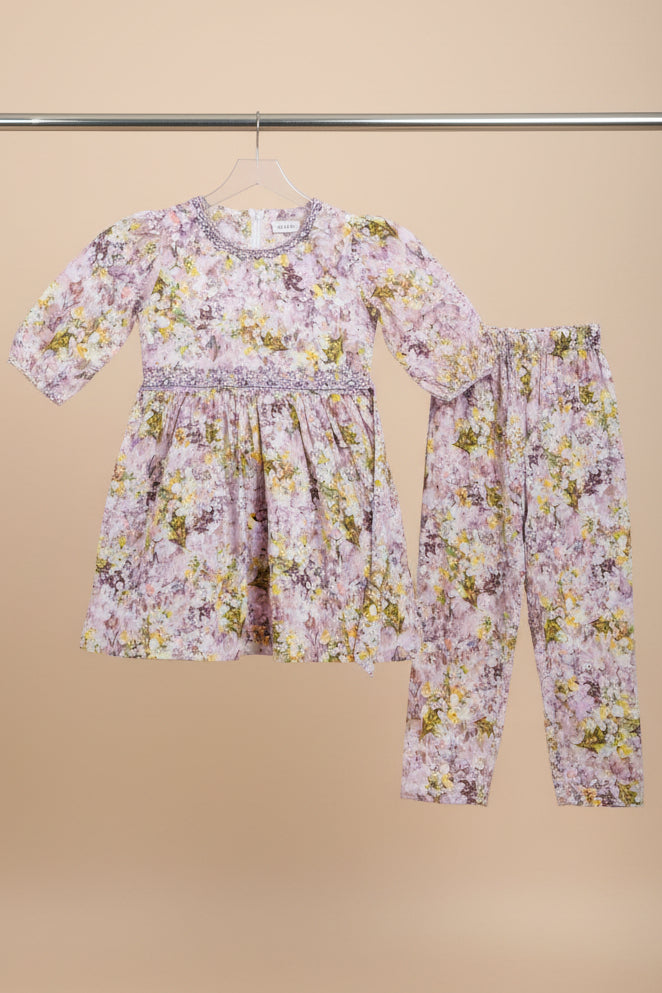 Baby Girls Floral Printed Dress Set 28